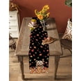 thumbnail image 5 of Black Brown Animals Fall Table Runner 36 Inches, Orange Pumpkins Thanksgiving Leaves Bed Runner Dresser Scarves Tabletop for Indoor Outdoor Parties/Ceremony/Banquet, 13"x 36", 5 of 8