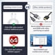 thumbnail image 4 of Dual USB Type-C PC Pantalla secundaria CPU GPU RAM HDD Monitor para Mini ITX (Negro), 4 of 7