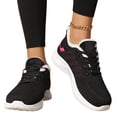 thumbnail image 6 of DLONGLI Women's Diabetic Orthopedic Arch Support Wide Width Winter Walking Shoes Fleece Lined Lace Up Breathable Knit Warm Cushioned Non-Slip Casual Shoes for Cold Weather, 6 of 7