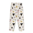 thumbnail image 5 of Xecao Geometric Triangle Women's Straight Lounge Pajama Pants: The Epitome of Relaxed Sleepwear, 5 of 9