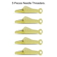 thumbnail image 3 of Aguja Threader costura costura gancho acolchado herramientas de rosca Forma de pescado plástico anciano lealcraft pin hilo inserción amarillo 5pcs Guardurnaity HA012325-09, 3 of 7