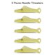 thumbnail image 3 of Aguja Threader costura costura gancho acolchado herramientas de rosca Forma de pescado plástico anciano lealcraft pin hilo inserción amarillo 5pcs Monstrate HA012325-09, 3 of 7