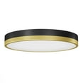 thumbnail image 1 of Artika Kent Modern LED Flush Mount Ceiling Light Fixture, Black and Gold, 1 of 5