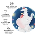 thumbnail image 4 of Disketp Cute Little Bunny Elephant Painting A Planet Funny Coasters,4 Pcs Leather Coasters With Holder, Perfect Housewarming Hostess Gifts,Protect Furniture From Water Marks Scratch, 4 of 9