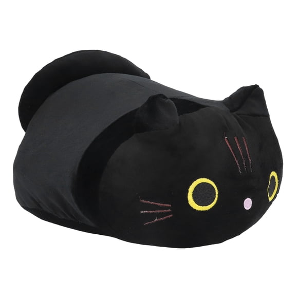 Stuffed Cat Pillow, Lovely Expression Cute Tail Cotton Cartoon Cat Pillow Soft Texture For Birthday Gift