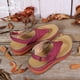 thumbnail image 4 of Chanclas de verano para mujer, zapatillas con tacón de cuña, sandalias, chanclas informales, zapatos de mujer Wmkox8yii sa5125, 4 of 9