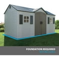 thumbnail image 4 of LIFETIME 8' X 15' Outdoor Storage Shed with Shutters, Windows, and Skylights, 4 of 7