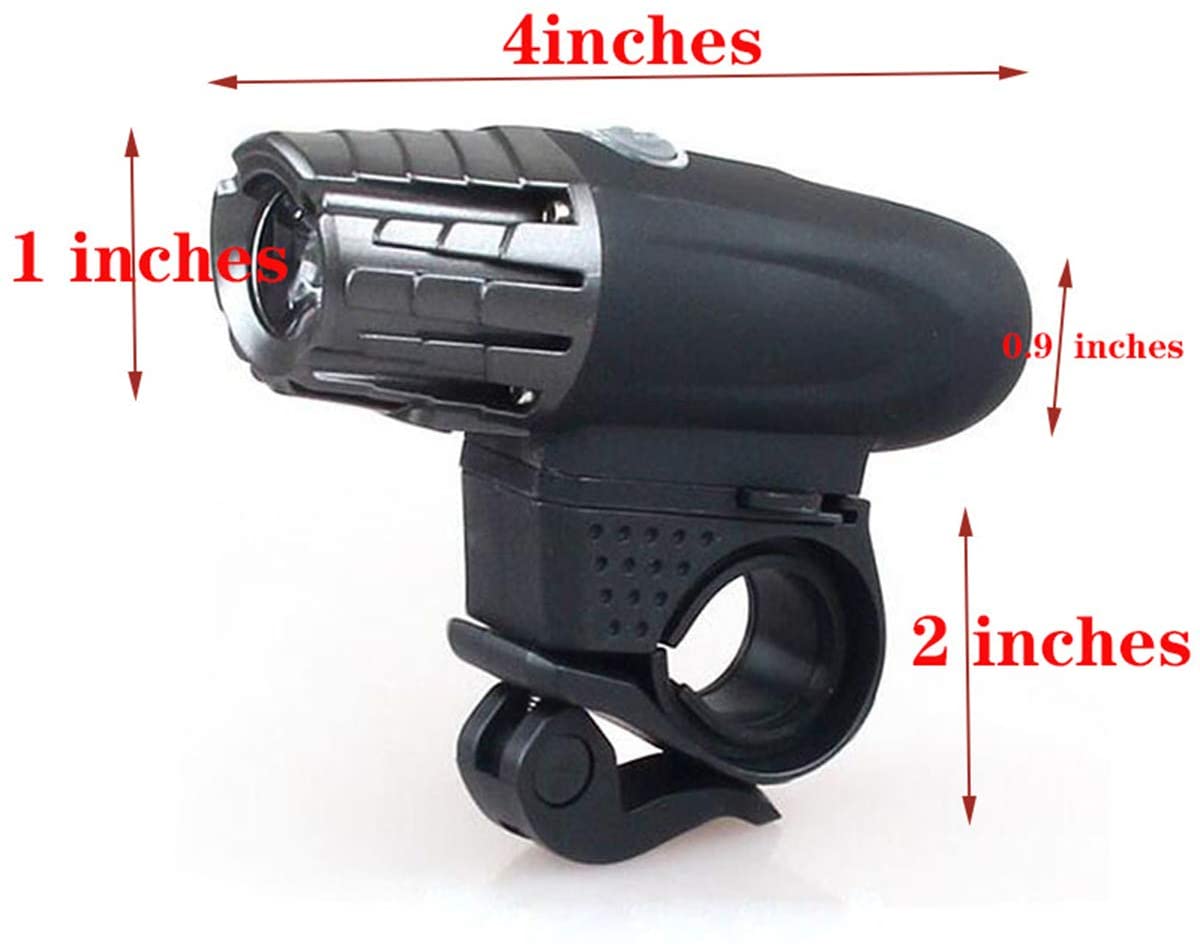 4 Lumières Vélo Avant/arrière étanches - Modes Clignotant/continu - Montage Par Pince, Pour Casque/sac