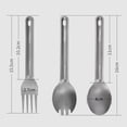 thumbnail image 4 of Titanium Camping Travel Outdoor Picnic Tableware Ultralight Portable Fork, 4 of 9