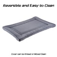 thumbnail image 3 of Waterproof Dog Bed - 28x18 Pet Bed with Raised Edge - Easy-To-Clean Multi-Purpose Crate Mat for Home and Car Travel by PETMAKER (Gray), 3 of 8