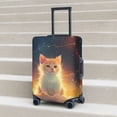 thumbnail image 2 of Lsque Starry Sky Constellation Cat Printed Luggage Cover, Travel Luggage Protector,Scratch and Dirt Resistant, Fits 18-32 Inch Luggage - Medium, 2 of 9