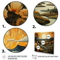 thumbnail image 3 of Designart "Prairies Serenity Painting II" Landscapes Floater Framed Wall Art Living Room, 3 of 7