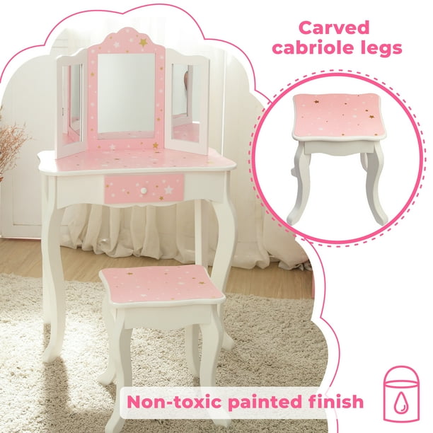 Kids vanity hotsell set walmart