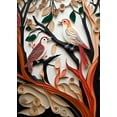thumbnail image 2 of Flight of Colors - Quilled Birds Canvas Wall Art, 2 of 2