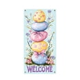thumbnail image 1 of Easter Door Cover with Rabbits and Easter Eggs for Festive Outdoor Decor, Photo Backdrop, Vertical Banner Curtain, 1 of 1