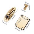 thumbnail image 3 of Guitar Neck Plate Set Guitar String Tree Retainer with Mounting Screws Perfect Replacement for Broken or Old Neck Plates, 3 of 5