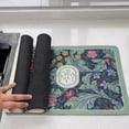 thumbnail image 2 of Fantasy Style Draining Mat, Absorbent Vintage Floral Dish Drying Mat for Kitchen Counter, Super Absorbent Pad Non-Slip Drain Pad Quick Dry Mats for Countertop, G - 15.75 X 19.7in, 2 of 7