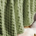 thumbnail image 4 of Qiweii Flannel Fleece Throw Blanket with Pillow Cover, Jacquard Sage Green Fuzzy Blanket for Couch,Sofa,Bed,Chair, Super Soft Cozy Lightweight Throw for All-Season, 4 of 6