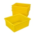 thumbnail image 2 of Storex Deep Storage Tray with Lid, Letter Size, 10 x 13 x 5 Inches, Yellow, 5-Pack, 2 of 5