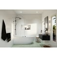thumbnail image 4 of Glass Warehouse Maven 34 in. x 66.75 in. Single Fixed Frameless Arched  Bathtub Panel Oil Rubbed Bronze Oil Rubbed Bronze Finish, 4 of 5