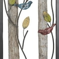 thumbnail image 6 of DecMode Black Metal Bird Wall Decor with Tree Branches and Colorful Leaves (2 Count), 6 of 13