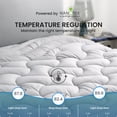 thumbnail image 2 of Funda de colchón SLEEP ZONE Cooling King Size, color gris plateado, 2 of 7