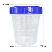 HomeLife 10Pcs 4 Oz Salad Dressing Containers Set for JSCARES Leakproof Stackable Small Containers with Lids Reusable Clear Plastic Dip Cups for Snacks Fruits Sauces