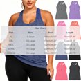thumbnail image 3 of Women's Plus Size Racerback Tank Tops U Neck Cutout Back Sleeveless Workout T Shirts Loose Fit Running Athletic Yoga Shirts Black, 3 of 9