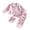 Pink-Santa Gingerbread, variant on RUINIXCW Kids Toddler Baby Girl Christmas Silk Stain Pajamas Set Spring Fall Winter PJS Sleepwear Long Sleeve Button Down Collar Shirt Tops Pants Set