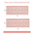 thumbnail image 6 of Pink Boho Yoga Towel for Hot Yoga Non Slip, Vintage Abstract Tribal Decorative Oriental Yoga Mat Towel Absorbent Yoga Sweat Towels Microfiber Hot Yoga Blanket for Bikram Pilates 26"x70", 6 of 7