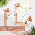 thumbnail image 4 of Embroidery Stand, Size Adjustable Embroidery Frame Hoop Stand, Natural Beech Wood Rotated Cross Stitch Stand Stitching Embroidery Hoop Stand Embroide, 4 of 7