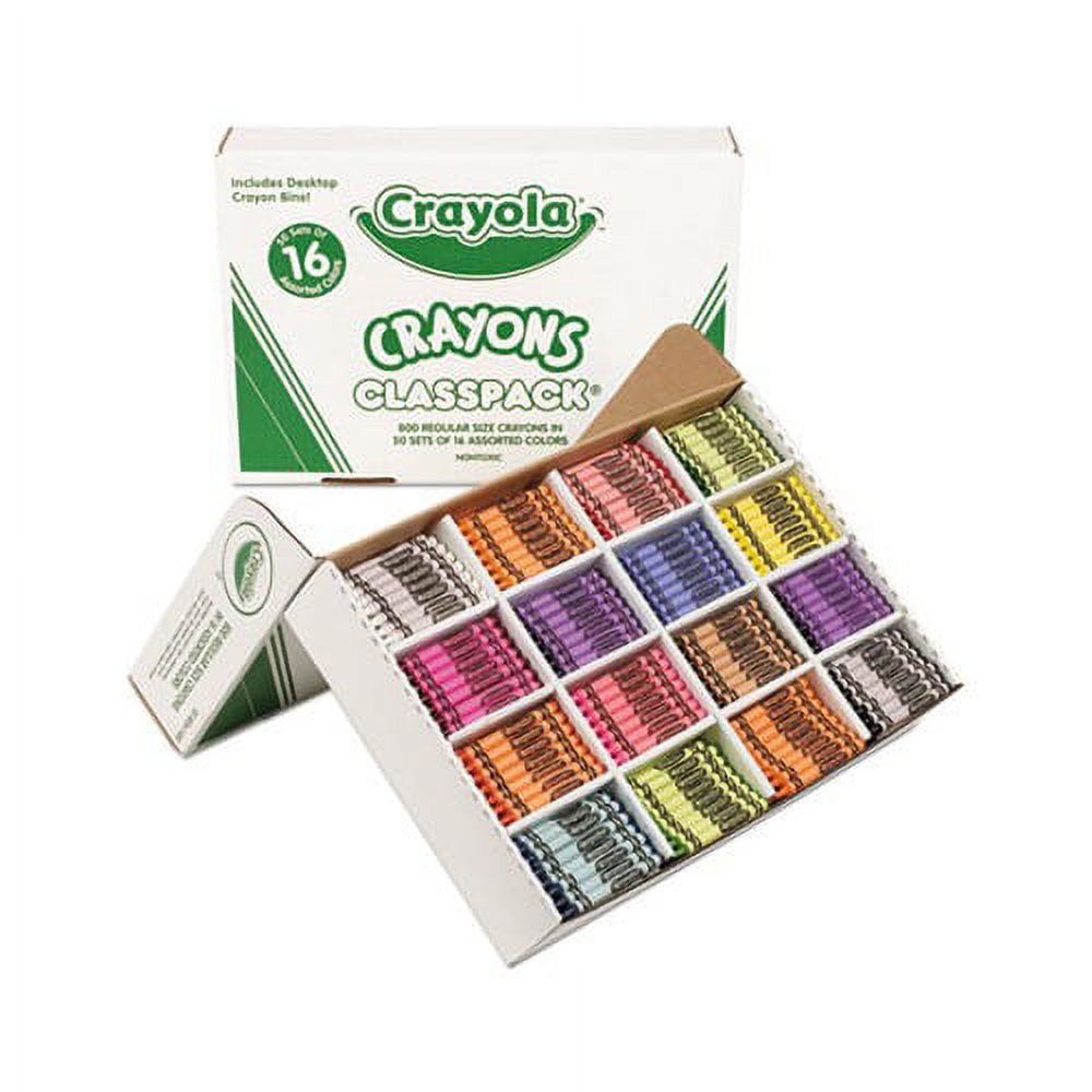 Crayola Classpack Large Size Crayons, 50 Each of 8 Colors, 400/Box 528038,  1 - Gerbes Super Markets