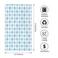 thumbnail image 4 of Bingfone Blue And White Squares Ultra Absorbent & Soft Hand Towels For Bath, Hand, Face, Gym And Spa-27.5x16in, 4 of 9