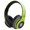 Lime Yellow, variant on ijoy matte finish premium rechargeable wireless headphones bluetooth over ear headphones foldable headset with mic (srg-lime)