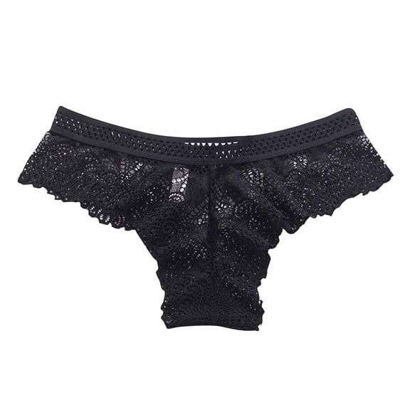 TMOYZQ Women's Flattering Lace Panties Seamless Embroidery Briefs Casual Soft Hollow Out Breathable Underpants