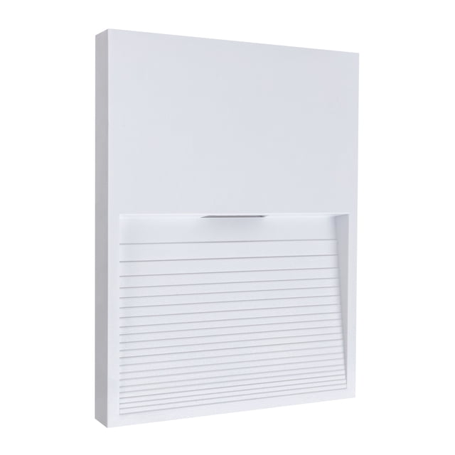 Estevez Luminario LED de cortesía rectangular, 1 Watts, 2700K, Color Blanco