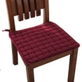 thumbnail image 2 of SPRING PARK Thick Chair Seat Pad Tie On Cushions Dining Garden Kitchen Square Floor Pads, 2 of 7