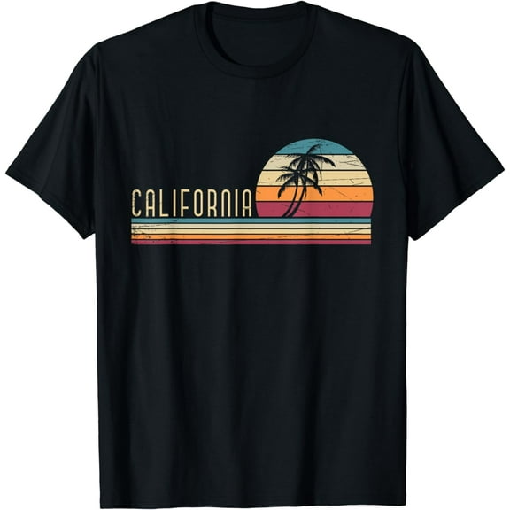 Cali Summer Vacation CA Palm Trees USA Retro California T-Shirt mens t shirt,black,women,funny,misfits,men,journey
