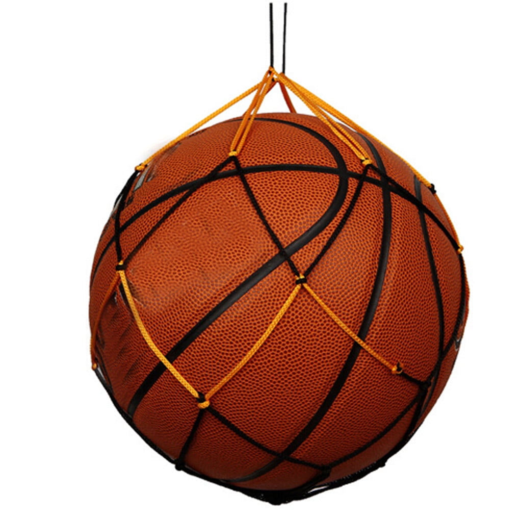 Nylon Net Mesh Bag Ball Carrier for Carrying Volleyball Basketball Football 