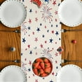 thumbnail image 5 of Darzheoy 4th of July Table Runner, America Flag Memorial Day Table Runners, Stars Stripes Patriotic Table Decoration, Independence Day Table Runner for Kitchen Dining Party Home Decor, 5 of 6