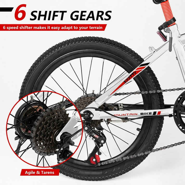 20-24 inch Bike,6-Speed Mountain Bike for Men Women Boys