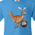 thumbnail image 4 of Inktastic Easter Velociraptor with Bunny Ears Youth T-Shirt, 4 of 5