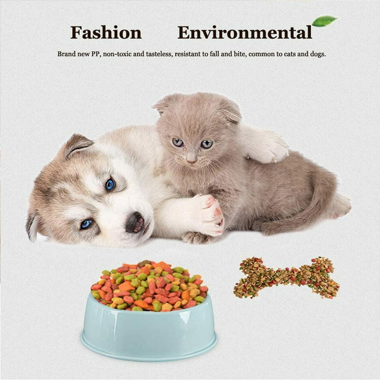 Plastic Dog Bowls Food Dishes & Water Bowl for Dogs,Cats or Other