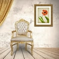 thumbnail image 3 of Stalus, Judy 25x32 Gold Ornate Wood Framed with Double Matting Museum Art Print Titled - Parchment Flowers V, 3 of 4