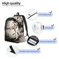 thumbnail image 3 of Rocae Baseball Breaking Glass for Canvas College Laptop Backpack for Men Women -Small, 3 of 5