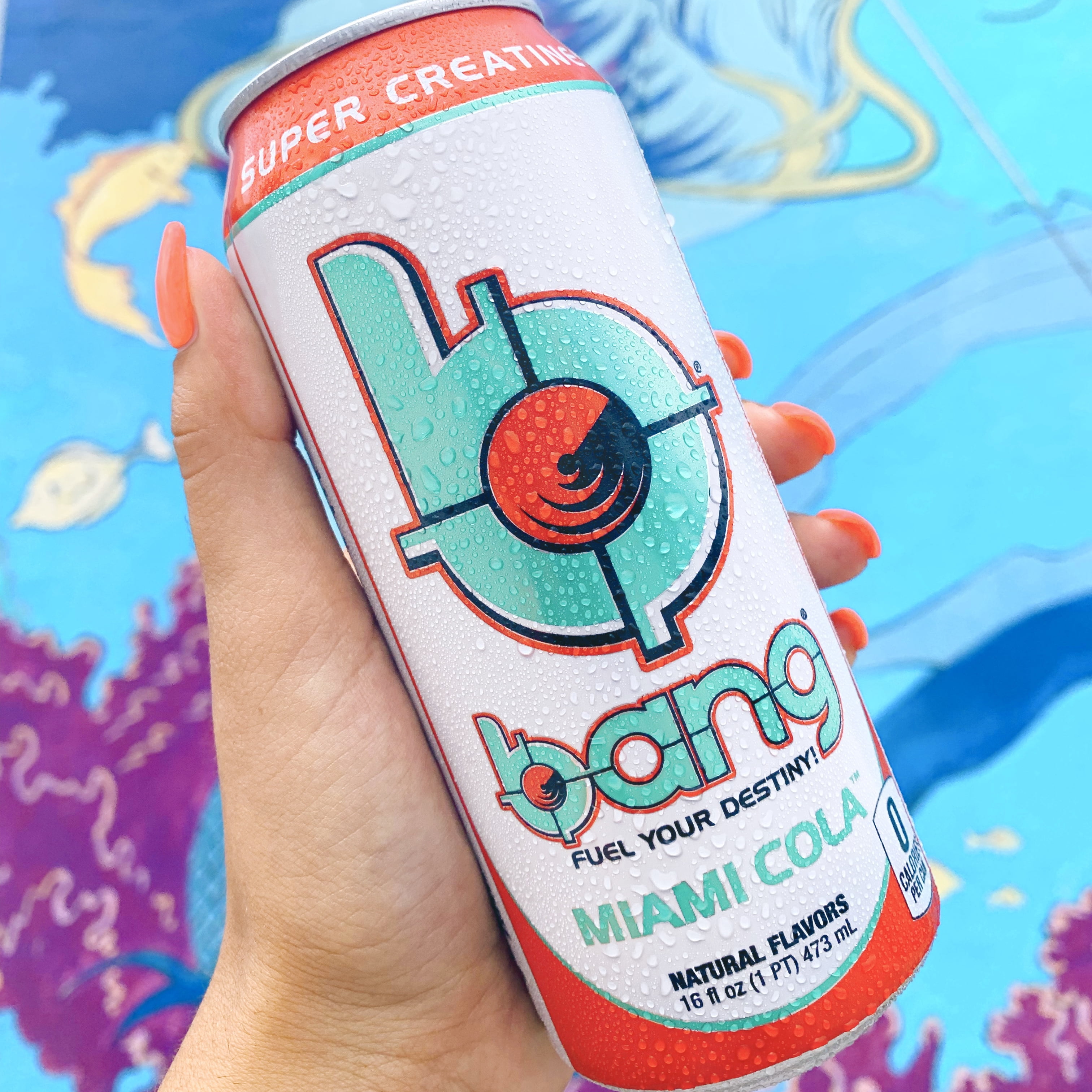 Bang Energy Drink with CoQ10 & Creatine - Miami Cola (12 ...