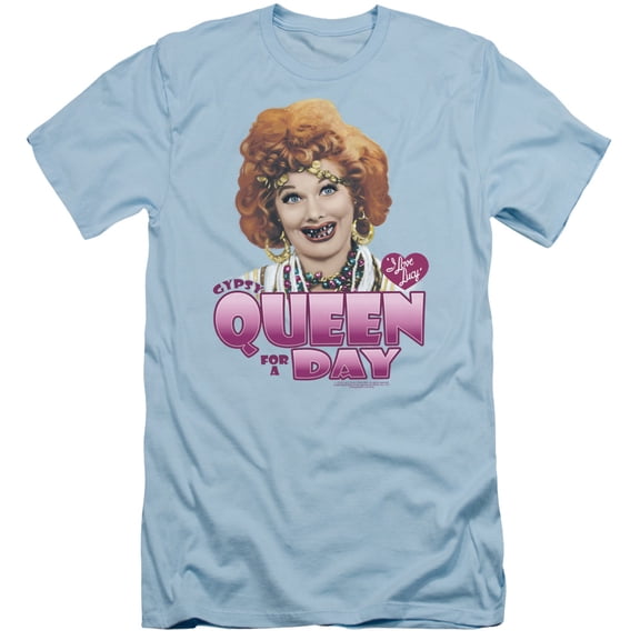 I Love Lucy Gypsy Queen S/S Adult 30/1 T-Shirt Light Blue
