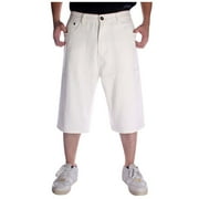 Men's Jeans Relaxed Fit Men's Hop Large Loose Falling Solid Color Double Pocket Sports Leisure Jeans Jeans Homme White 36