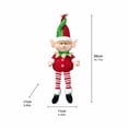thumbnail image 3 of Plumora Christmas Long Legs Sitting Elf with Light - Cute Plushies for Tabletop, Stuffed Animal Decor for Shelf Mantel, Festive, 3 of 4