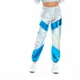 thumbnail image 6 of Zhuashum Womens Christmas Sweatpants Straight Leg Nightclub Leisure Sports Street Hop Slacks With Pocket Party Shiny Colorful Pants Jogger Trousers Lovely Wear Sky Blue M, 6 of 9